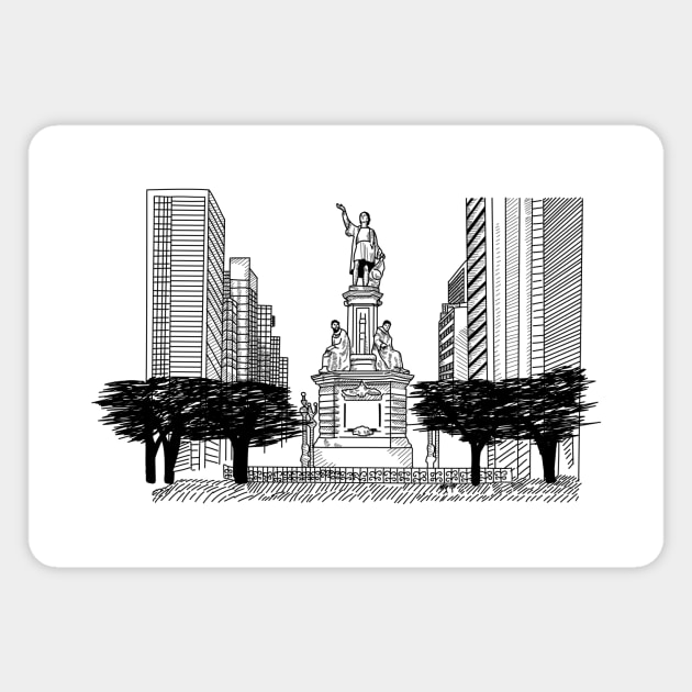 Monumento Magnet by Digilogos